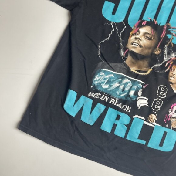 Juice Wrld Shirt Mens Black Blue Big graphic Rap hip hop (M, but read) - Picture 4 of 11